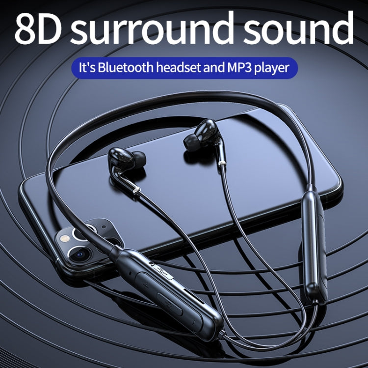 M60 8D Surround-Sound kabelloser Nackenbügel 5.1 Bluetooth-Kopfhörer unterstützt TF-Karte MP3-Modus