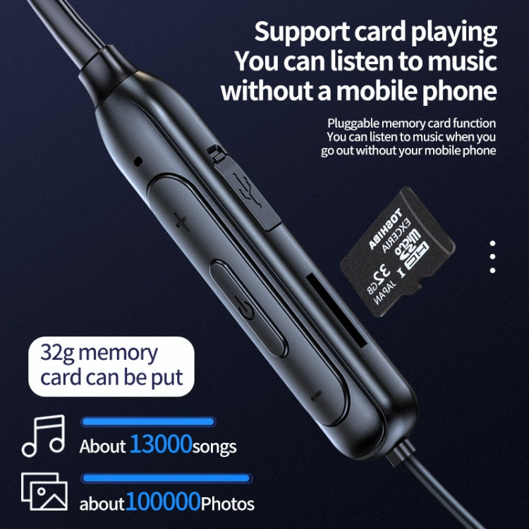 M60 8D Surround-Sound kabelloser Nackenbügel 5.1 Bluetooth-Kopfhörer unterstützt TF-Karte MP3-Modus