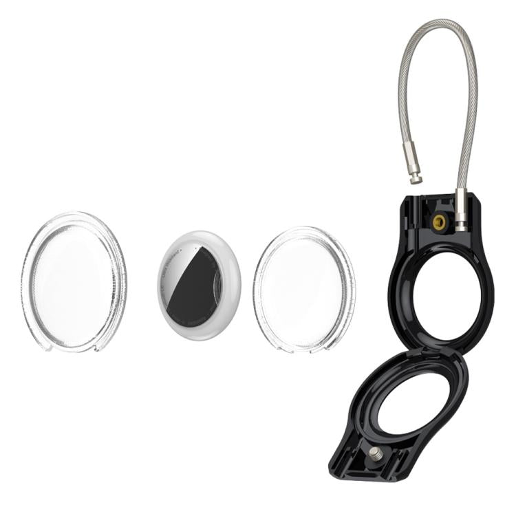 Positioning Tracker Steel Wire Hook Waterproof Protective Cover, For AirTag 2nd Gen / AirTag 1st Gen