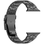 Abnehmbares Sicherheitsarmband aus Titanlegierung, passend für Apple Watch 46 mm / 49 mm / 45 mm / 44 mm und 42 mm / 41 mm / 40 mm / 38 mm