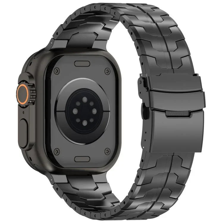 Abnehmbares Sicherheitsarmband aus Titanlegierung, passend für Apple Watch 46 mm / 49 mm / 45 mm / 44 mm und 42 mm / 41 mm / 40 mm / 38 mm