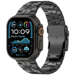 Abnehmbares Sicherheitsarmband aus Titanlegierung, passend für Apple Watch 46 mm / 49 mm / 45 mm / 44 mm und 42 mm / 41 mm / 40 mm / 38 mm