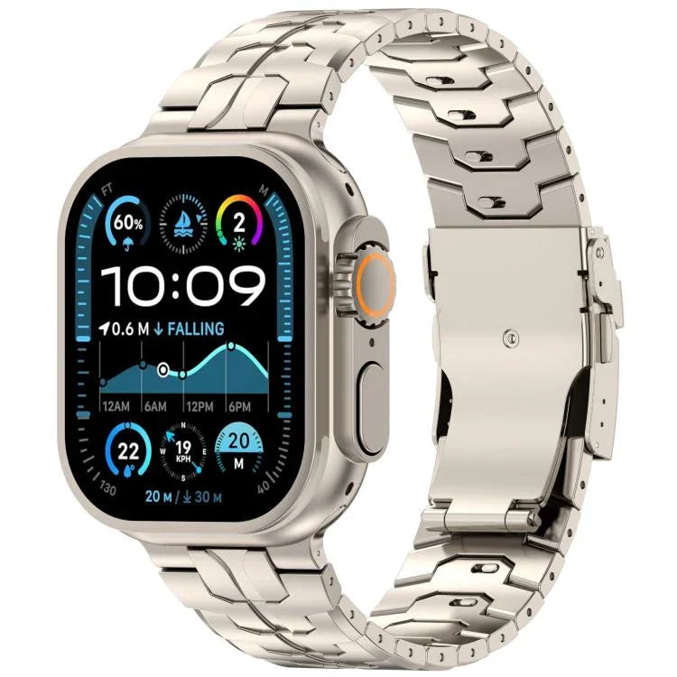 Abnehmbares Sicherheitsarmband aus Titanlegierung, passend für Apple Watch 46 mm / 49 mm / 45 mm / 44 mm und 42 mm / 41 mm / 40 mm / 38 mm