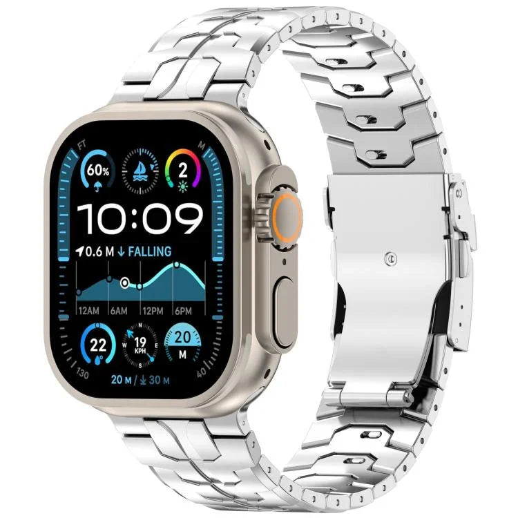 Abnehmbares Sicherheitsarmband aus Titanlegierung, passend für Apple Watch 46 mm / 49 mm / 45 mm / 44 mm und 42 mm / 41 mm / 40 mm / 38 mm