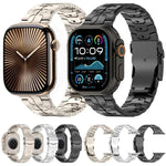 Abnehmbares Sicherheitsarmband aus Titanlegierung, passend für Apple Watch 46 mm / 49 mm / 45 mm / 44 mm und 42 mm / 41 mm / 40 mm / 38 mm