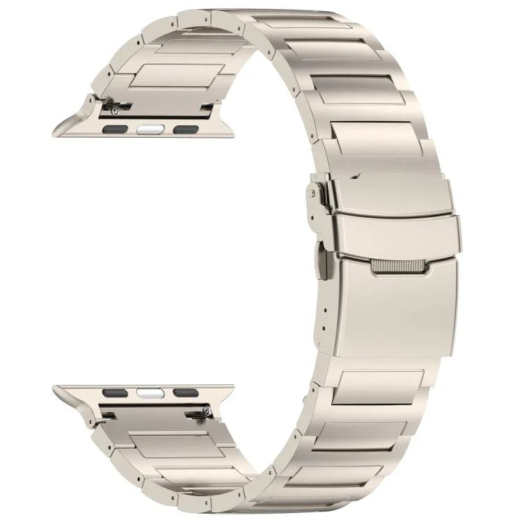 I-förmiges Sicherheitsarmband aus Titanlegierung mit Schnellverschluss, passend für Apple Watch 46 mm / 49 mm / 45 mm / 44 mm und 42 mm / 41 mm / 40 mm / 38 mm