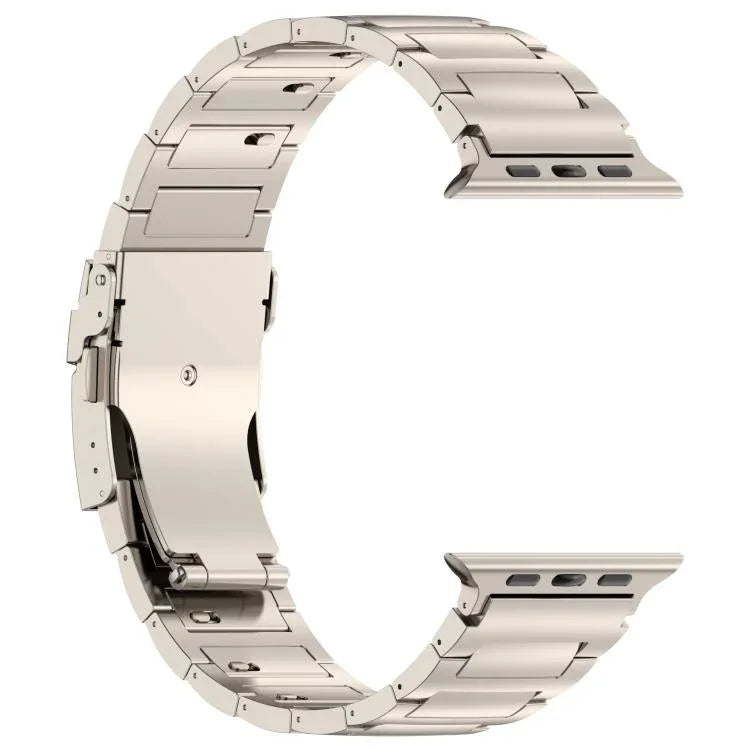 I-förmiges Sicherheitsarmband aus Titanlegierung mit Schnellverschluss, passend für Apple Watch 46 mm / 49 mm / 45 mm / 44 mm und 42 mm / 41 mm / 40 mm / 38 mm