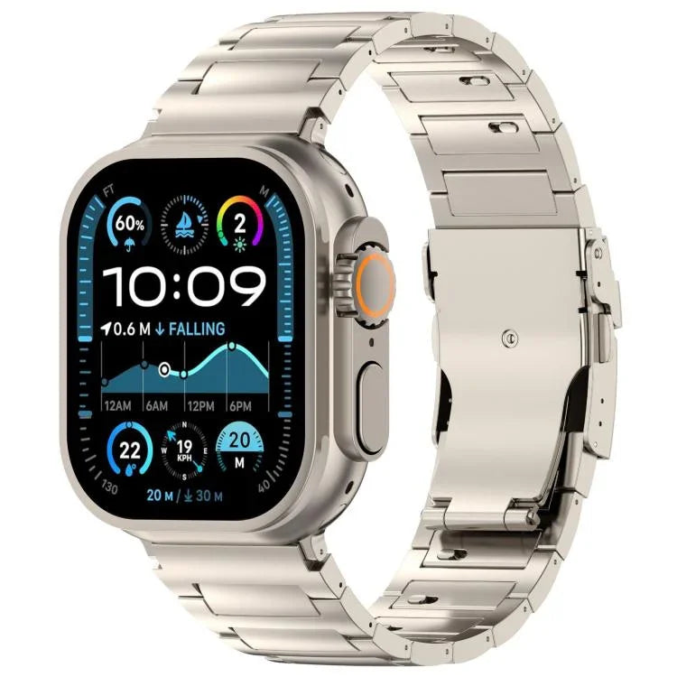 I-förmiges Sicherheitsarmband aus Titanlegierung mit Schnellverschluss, passend für Apple Watch 46 mm / 49 mm / 45 mm / 44 mm und 42 mm / 41 mm / 40 mm / 38 mm