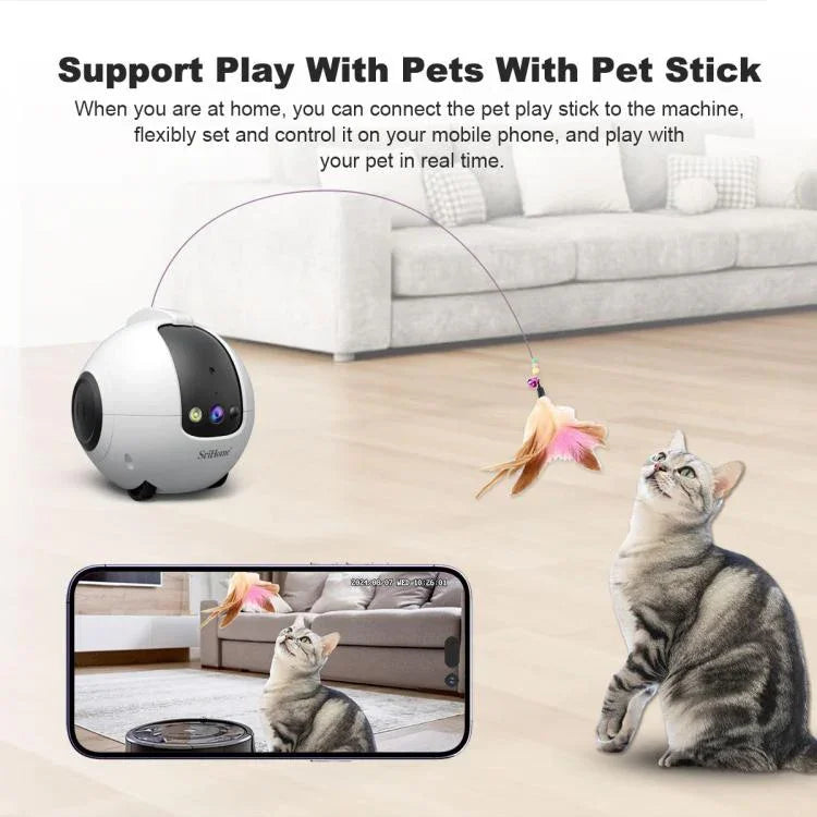 SriHome DH013 4MP スマートペットロボットカメラ、米国プラグ、英国プラグ、EUプラグ、オーストラリアプラグ
