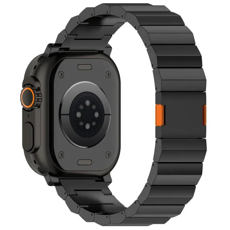Dickes, einreihiges Magnetarmband aus Titanlegierung, passend für Apple Watch 46 mm / 49 mm / 45 mm / 44 mm und 42 mm / 41 mm / 40 mm / 38 mm