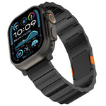 Dickes, einreihiges Magnetarmband aus Titanlegierung, passend für Apple Watch 46 mm / 49 mm / 45 mm / 44 mm und 42 mm / 41 mm / 40 mm / 38 mm
