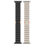 Dickes, einreihiges Magnetarmband aus Titanlegierung, passend für Apple Watch 46 mm / 49 mm / 45 mm / 44 mm und 42 mm / 41 mm / 40 mm / 38 mm