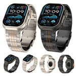 Dreifach-Sicherheitsverschluss-Armband aus Titanlegierung, passend für Apple Watch 46 mm / 49 mm / 45 mm / 44 mm und 42 mm / 41 mm / 40 mm / 38 mm