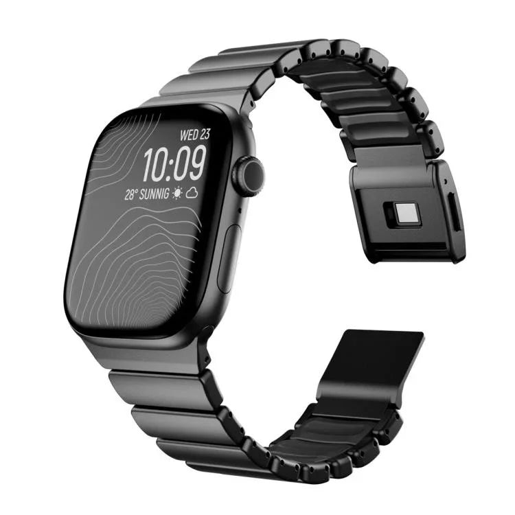 Magnetisches Norman-Armband mit integrierter Kugel aus Edelstahl, passend für Apple Watch 46 mm / 49 mm / 45 mm / 44 mm