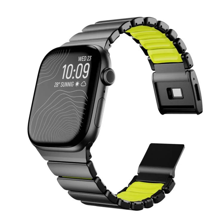 Magnetisches Norman-Armband mit integrierter Kugel aus Edelstahl, passend für Apple Watch 46 mm / 49 mm / 45 mm / 44 mm