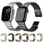Magnetisches Norman-Armband mit integrierter Kugel aus Edelstahl, passend für Apple Watch 46 mm / 49 mm / 45 mm / 44 mm