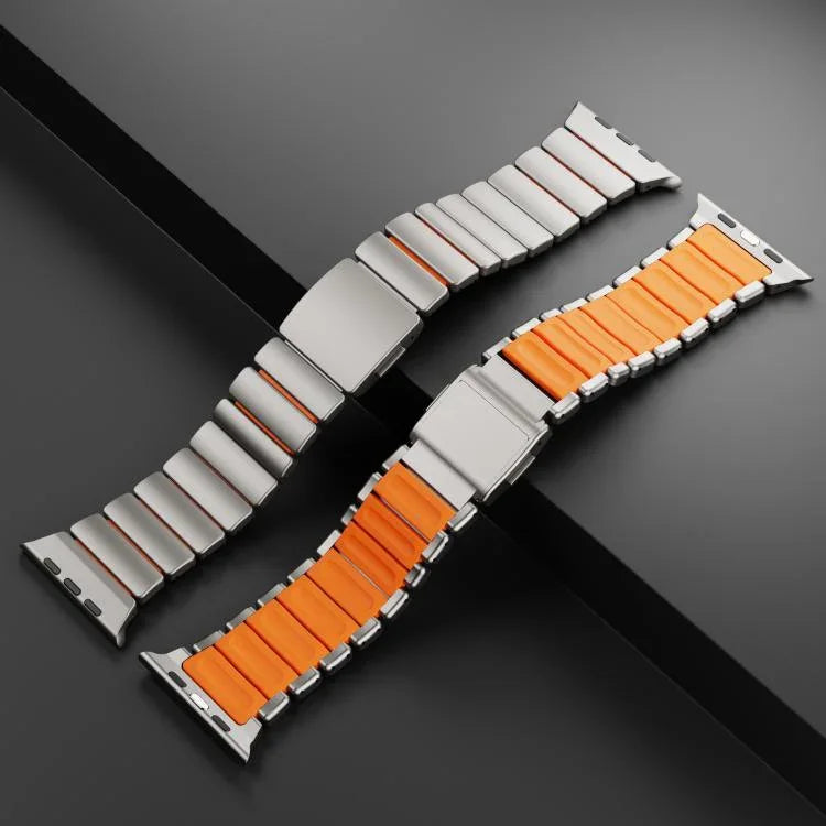 Magnetisches Norman-Armband mit integrierter Kugel aus Edelstahl, passend für Apple Watch 46 mm / 49 mm / 45 mm / 44 mm