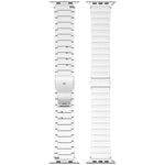 Flaches Uhrenarmband aus Titanlegierung mit Schnellverschluss und einer Perle, passend für Apple Watch 46 mm / 49 mm / 45 mm / 44 mm und 42 mm / 41 mm / 40 mm / 38 mm
