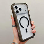 Transparente Matte TPU Hybrid PC 3-in-1 MagSafe Handyhülle, Für iPhone 17 Pro Max, Für iPhone 17 Pro, Für iPhone 17, Für iPhone Air, Für iPhone 16 Pro Max, Für iPhone 16 Pro, Für iPhone 16 Plus, Für iPhone 16
