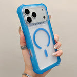 Transparente Matte TPU Hybrid PC 3-in-1 MagSafe Handyhülle, Für iPhone 17 Pro Max, Für iPhone 17 Pro, Für iPhone 17, Für iPhone Air, Für iPhone 16 Pro Max, Für iPhone 16 Pro, Für iPhone 16 Plus, Für iPhone 16