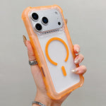 Transparente Matte TPU Hybrid PC 3-in-1 MagSafe Handyhülle, Für iPhone 17 Pro Max, Für iPhone 17 Pro, Für iPhone 17, Für iPhone Air, Für iPhone 16 Pro Max, Für iPhone 16 Pro, Für iPhone 16 Plus, Für iPhone 16