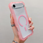 Transparente Matte TPU Hybrid PC 3-in-1 MagSafe Handyhülle, Für iPhone 17 Pro Max, Für iPhone 17 Pro, Für iPhone 17, Für iPhone Air, Für iPhone 16 Pro Max, Für iPhone 16 Pro, Für iPhone 16 Plus, Für iPhone 16