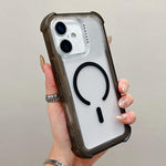 Transparente Matte TPU Hybrid PC 3-in-1 MagSafe Handyhülle, Für iPhone 17 Pro Max, Für iPhone 17 Pro, Für iPhone 17, Für iPhone Air, Für iPhone 16 Pro Max, Für iPhone 16 Pro, Für iPhone 16 Plus, Für iPhone 16