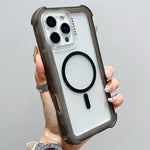 Transparente Matte TPU Hybrid PC 3-in-1 MagSafe Handyhülle, Für iPhone 17 Pro Max, Für iPhone 17 Pro, Für iPhone 17, Für iPhone Air, Für iPhone 16 Pro Max, Für iPhone 16 Pro, Für iPhone 16 Plus, Für iPhone 16