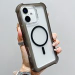 Transparente Matte TPU Hybrid PC 3-in-1 MagSafe Handyhülle, Für iPhone 17 Pro Max, Für iPhone 17 Pro, Für iPhone 17, Für iPhone Air, Für iPhone 16 Pro Max, Für iPhone 16 Pro, Für iPhone 16 Plus, Für iPhone 16