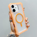 Transparente Matte TPU Hybrid PC 3-in-1 MagSafe Handyhülle, Für iPhone 17 Pro Max, Für iPhone 17 Pro, Für iPhone 17, Für iPhone Air, Für iPhone 16 Pro Max, Für iPhone 16 Pro, Für iPhone 16 Plus, Für iPhone 16