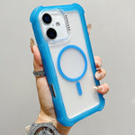 Transparente Matte TPU Hybrid PC 3-in-1 MagSafe Handyhülle, Für iPhone 17 Pro Max, Für iPhone 17 Pro, Für iPhone 17, Für iPhone Air, Für iPhone 16 Pro Max, Für iPhone 16 Pro, Für iPhone 16 Plus, Für iPhone 16
