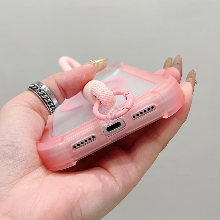 Transparente Matte TPU Hybrid PC 3-in-1 MagSafe Handyhülle mit Handgelenkschlaufe, Für iPhone 15 Pro Max, Für iPhone 15 Pro, Für iPhone 15 Plus, Für iPhone 15, Für iPhone 14 Plus, Für iPhone 14, Für iPhone 14 Pro, Für iPhone 14 Pro Max