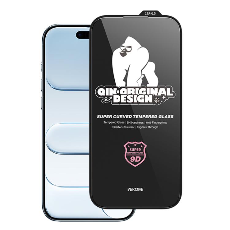 WK WTP-120 Qin Series 9D Curved Large Arc HD Tempered Glass Film, For iPhone 17 Pro Max, For iPhone 17 Pro, For iPhone 17 / 16 Pro, For iPhone Air