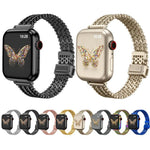 Schlankes Edelstahl-Mesh-Armband mit Magnetverschluss, passend für Apple Watch 46 mm / 49 mm / 45 mm / 44 mm und 42 mm / 41 mm / 40 mm / 38 mm