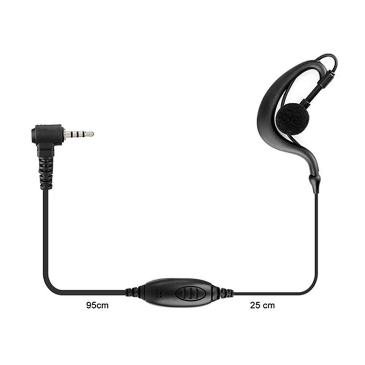 RETEVIS EE090Z 1-Pin Walkie-Talkie Headset Mikrofon Ohrhörer für RETEVIS RT20, EE090Z