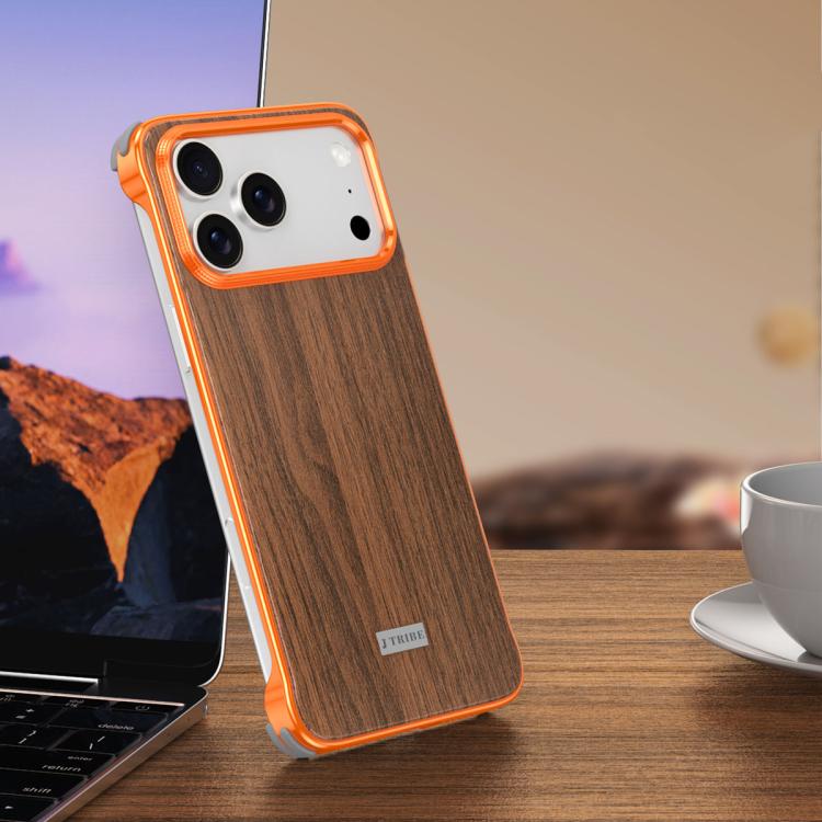 J TRIBE Metallrahmenlose Holzstruktur MagSafe Handyhülle, Für iPhone 17 Pro Max, Für iPhone 17 Pro, Für iPhone 17, Für iPhone Air, Für iPhone 16 Pro Max, Für iPhone 16 Pro, Für iPhone 15 Pro Max, Für iPhone 15 Pro