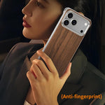 J TRIBE Metallrahmenlose Holzstruktur MagSafe Handyhülle, Für iPhone 17 Pro Max, Für iPhone 17 Pro, Für iPhone 17, Für iPhone Air, Für iPhone 16 Pro Max, Für iPhone 16 Pro, Für iPhone 15 Pro Max, Für iPhone 15 Pro