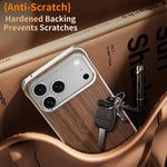 J TRIBE Metallrahmenlose Holzstruktur MagSafe Handyhülle, Für iPhone 17 Pro Max, Für iPhone 17 Pro, Für iPhone 17, Für iPhone Air, Für iPhone 16 Pro Max, Für iPhone 16 Pro, Für iPhone 15 Pro Max, Für iPhone 15 Pro