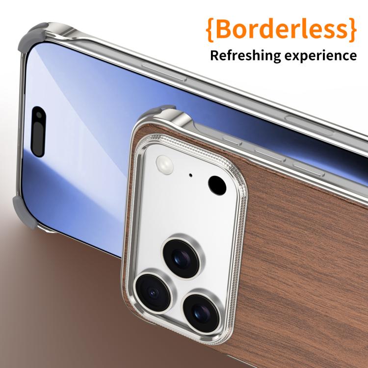 J TRIBE Metallrahmenlose Holzstruktur MagSafe Handyhülle, Für iPhone 17 Pro Max, Für iPhone 17 Pro, Für iPhone 17, Für iPhone Air, Für iPhone 16 Pro Max, Für iPhone 16 Pro, Für iPhone 15 Pro Max, Für iPhone 15 Pro