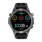 YK15 1,46 Zoll Rundbildschirm Bluetooth Anruf GPS Sport Smartwatch