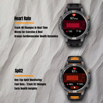 YK15 1,46 Zoll Rundbildschirm Bluetooth Anruf GPS Sport Smartwatch