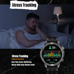 YK15 1,46 Zoll Rundbildschirm Bluetooth Anruf GPS Sport Smartwatch