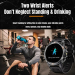 YK15 1,46 Zoll Rundbildschirm Bluetooth Anruf GPS Sport Smartwatch