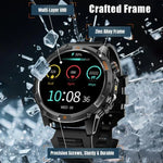 YK15 1,46 Zoll Rundbildschirm Bluetooth Anruf GPS Sport Smartwatch