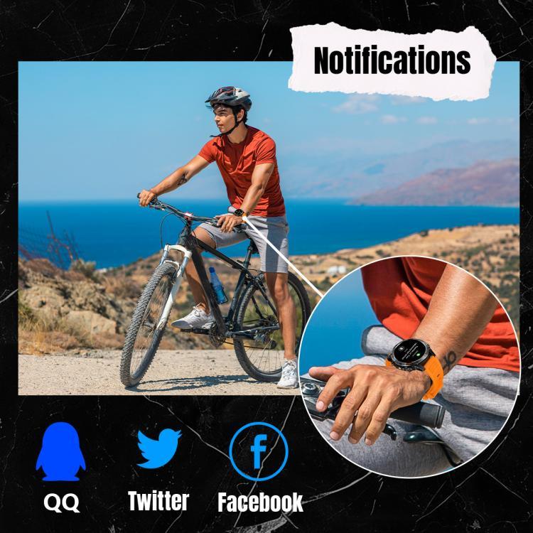 YK15 1,46 Zoll Rundbildschirm Bluetooth Anruf GPS Sport Smartwatch