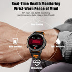YK15 1,46 Zoll Rundbildschirm Bluetooth Anruf GPS Sport Smartwatch