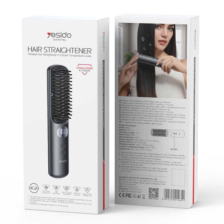 Yesido MG23 Intelligente Temperaturstufen Kabelloses Haarglätteisen