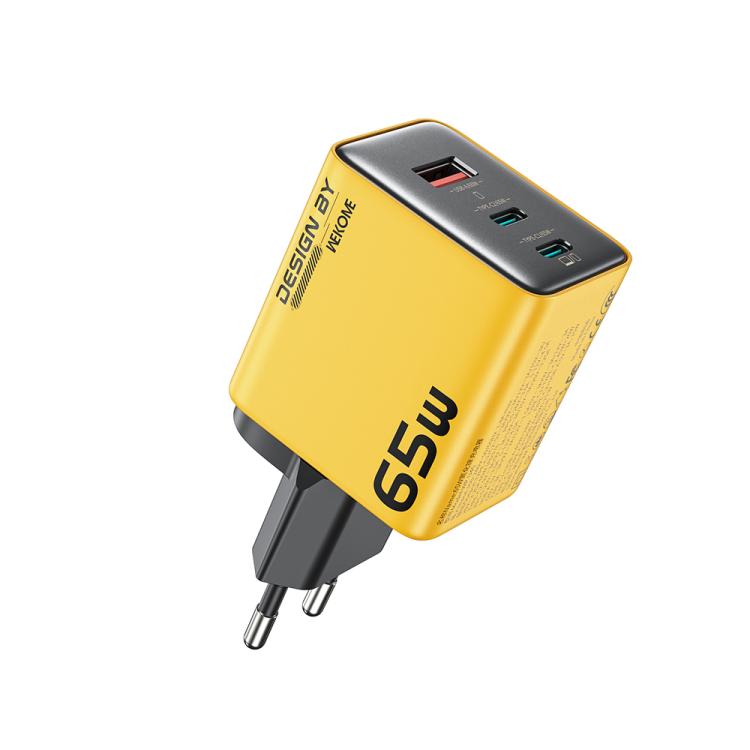 WK WP-U45 Keylour 65W Type-Cx2, USB GaN Charger, EU Plug, UK Plug