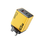 WK WP-U45 Keylour 65W Type-Cx2, USB GaN Charger, EU Plug, UK Plug