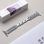 xDfind Metallarmband in H-Form mit gebohrtem Köpergewebe, passend für Apple Watch 42 / 44 / 45 / 46 / 49 mm, Apple Watch 38 / 40 / 41 / S11 42 mm
